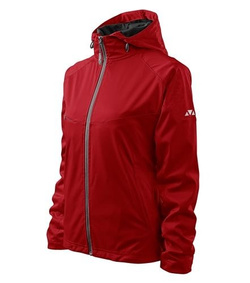 Kurtka Damska Softshell czerwona 07