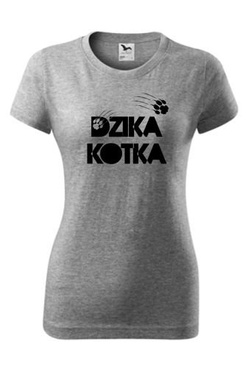 śmieszne koszulki damskie - DZIKA KOTKA